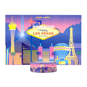 Las Vegas Passport set (15mm + light gold holographic foil)