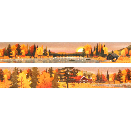 Rustic Fall Landscape Passport set (15mm + rose gold foil)