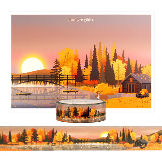 Rustic Fall Landscape Passport set (15mm + rose gold foil)
