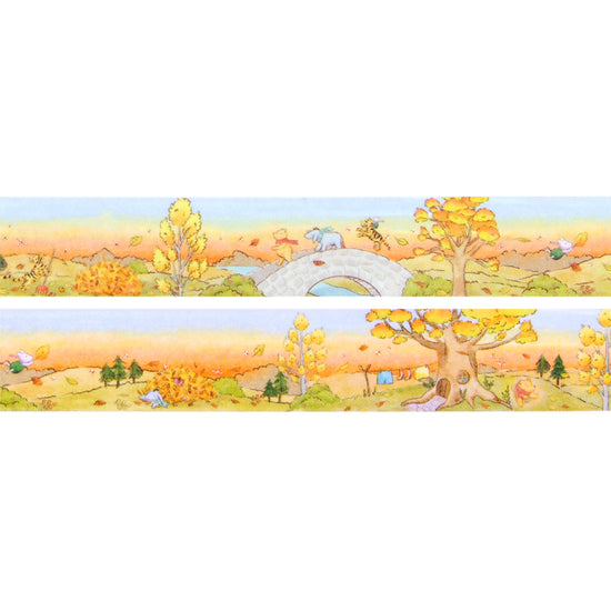 100 Acre Wood in Autumn Landscape Passport set (15mm + rose gold foil)