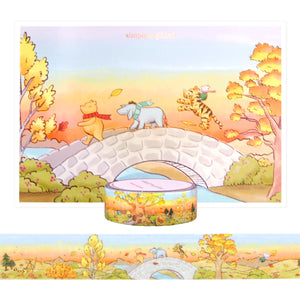 100 Acre Wood in Autumn Landscape Passport set (15mm + rose gold foil)
