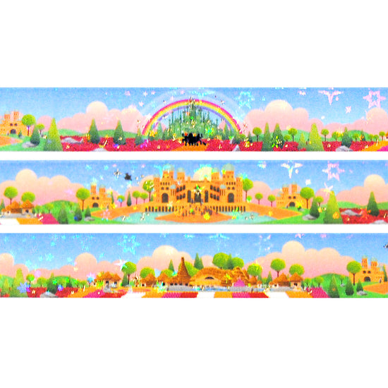 Magical Oz Landscape Passport set (15mm + light gold foil / iridescent star overlay)