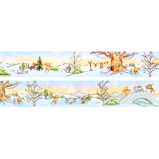 100 Acre Wood in Winter Landscape Passport set (15mm + silver foil)