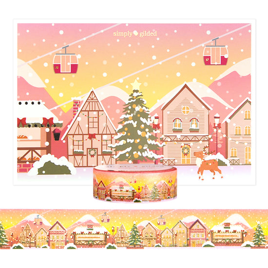 Alpine Blush Landscape Passport set (15mm + light gold foil)