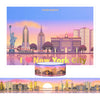 New York City Landscape Passport set (15mm + light gold holographic foil)