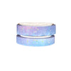Pastel Mermaid Scallop washi set of 2 (10/8mm + bubble glitter overlay)