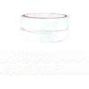 White Scallop washi set of 2 (10/8mm + iridescent bubble glitter overlay)