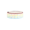 Rainbow Gingham Heart Lace Scallop washi (12mm) - Restock
