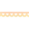 Neon Sunshine & Sand Ombré Glitter Heart Lace Scallop washi (12mm)
