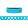 Neon Wave Ombré Glitter Heart Lace Scallop washi (12mm)