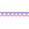 Neon Purple Pink Skies Ombré Glitter Heart Lace Scallop washi (12mm)