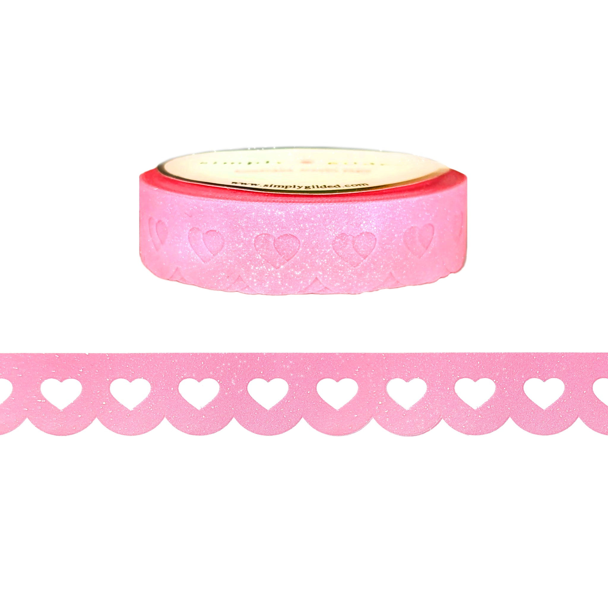 Scallop diecut washi – simply gilded