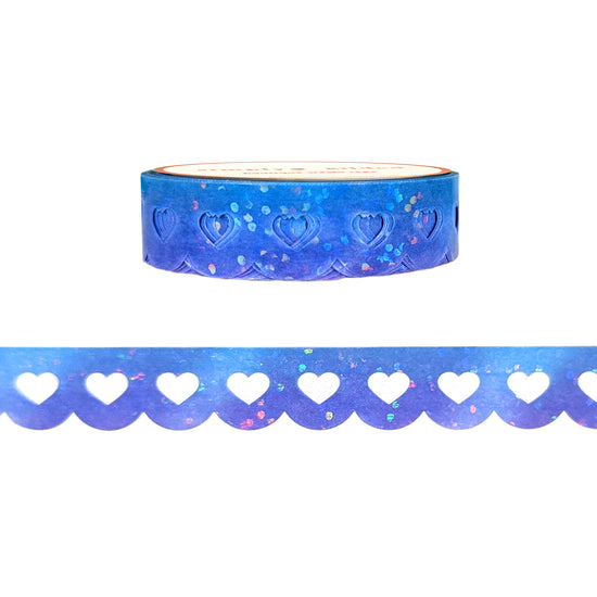 Mermaid Heart Lace Scallop washi (12mm + bubble overlay) (Item of the Week)