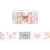 Floral Bow Stamps washi (25mm + light gold foil)