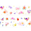 Flirty Florals PET tape (50mm + light gold foil)