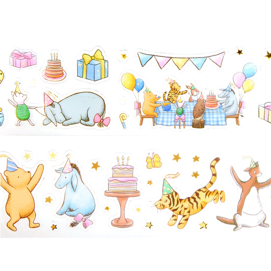 100 Acre Wood Celebration PET tape (50mm + light gold foil)