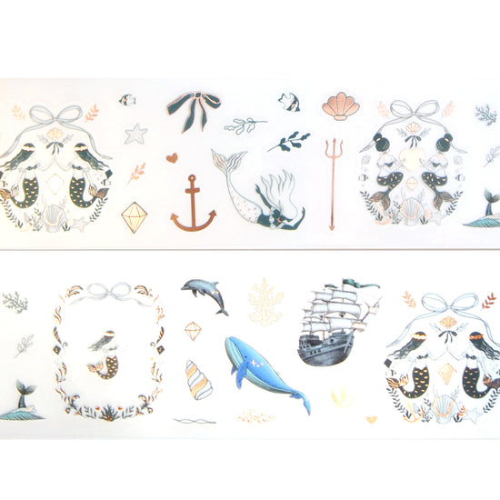 Sea Siren PET tape (50mm + rose gold foil)