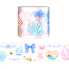Pretty Summer PET tape (50mm + light gold foil)