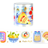 Amalfi Coast PET tape (50mm + light gold foil)