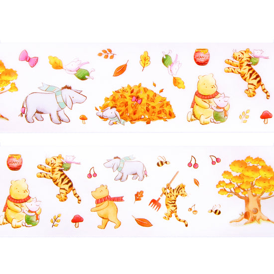 100 Acre Wood in Autumn PET tape (50mm + rose gold foil)