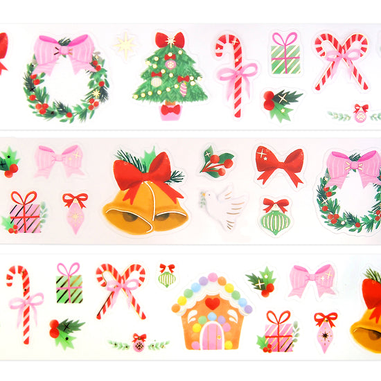 Very Merry PET tape (50mm + light gold foil)