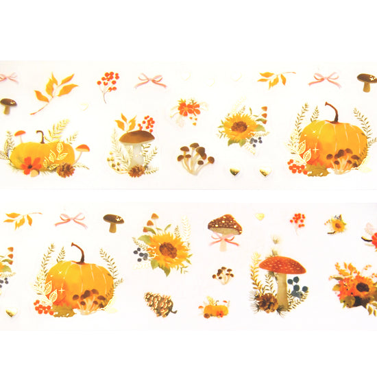 Magical Fall PET tape (50mm + light gold foil)