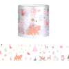 Pink Winter Favorites PET tape (50mm + light gold foil)