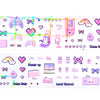 Gamer Girl PET tape (50mm + purple foil / pixel overlay) - new!