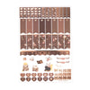 Books & Cats Chocolate Luxe Sticker Kit & date dots (rose gold foil)