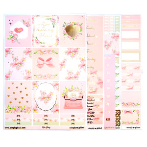 Love Story Luxe Sticker Kit + date dots (light gold foil)