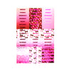 Short and Sweet Luxe Sticker Kit + date dots (pink foil)