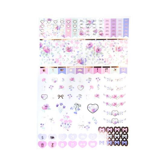 Sweet Pea Luxe Sticker Kit + date dots (rose gold foil)