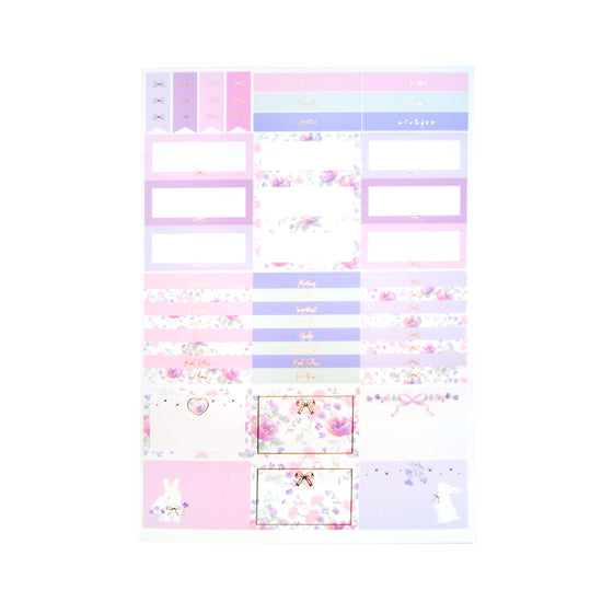 Sweet Pea Luxe Sticker Kit + date dots (rose gold foil)