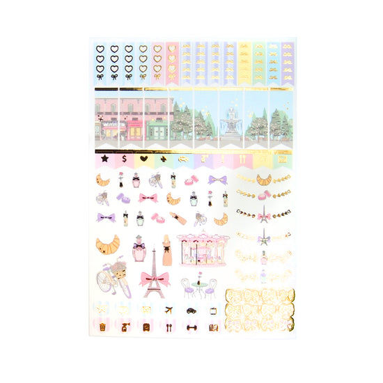 Froufrou Luxe Sticker Kit + date dots (light gold foil)