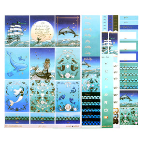 Sea Siren Luxe Sticker Kit + date dots (rose gold foil)