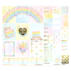Love is Love Luxe Sticker Kit (light gold foil) (Item of the Week)