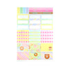 I Donut Care Luxe Sticker Kit + date dots (light gold foil)