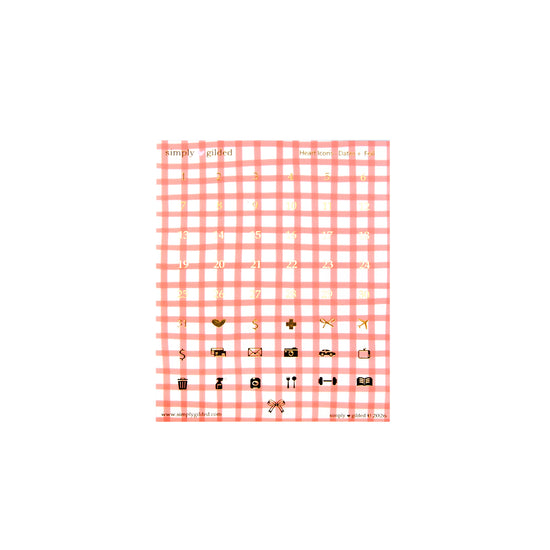 Berry Farm Luxe Sticker Kit + date dots (light gold foil)