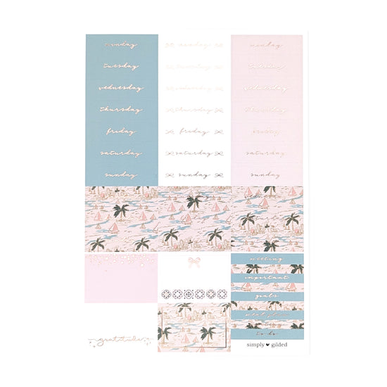 The Islands Luxe Sticker kit (rose gold foil)