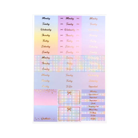 Fabulous Fall Luxe Sticker Kit + date dots (rose gold foil)
