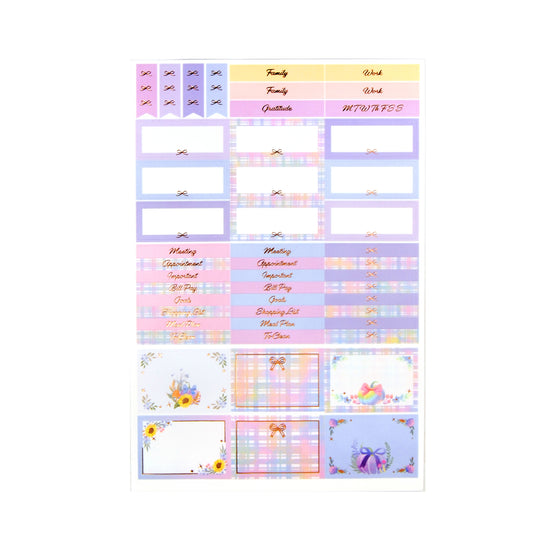 Fabulous Fall Luxe Sticker Kit + date dots (rose gold foil)