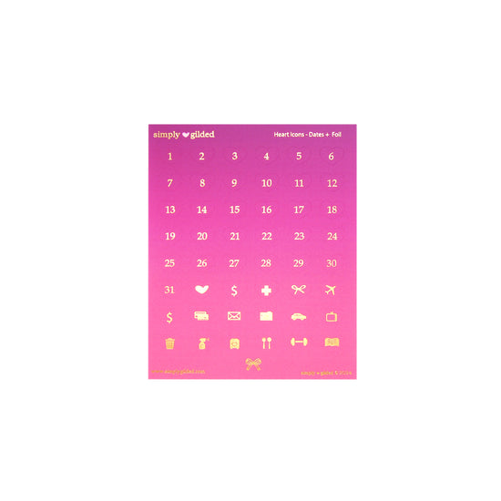 Moon Festival 3.0 Luxe Sticker Kit + date dots (light gold foil)
