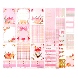 Autumn Blush Luxe Sticker Kit + date dots (satin gold foil)