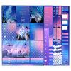 Mermaid Luxe Sticker Kit & date dots (silver holographic bubble glitter foil)