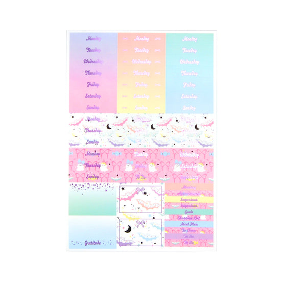 Ghoul Dessert Luxe Sticker Kit + date dots (light purple foil) - oops