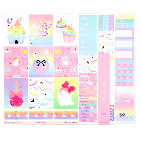 Ghoul Dessert Luxe Sticker Kit + date dots (light purple foil) - oops