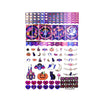 Stained Glass Halloween Luxe Sticker Kit + date dots (rose gold foil / iridescent crystal overlay)