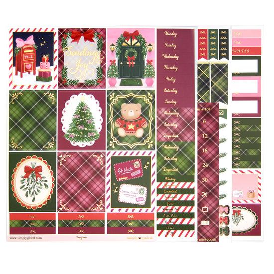 Evergreen Luxe Sticker Kit (light gold foil)