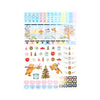 100 Acre Wood in Winter Luxe Sticker Kit + date dots (silver foil)