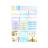 100 Acre Wood in Winter Luxe Sticker Kit + date dots (silver foil)